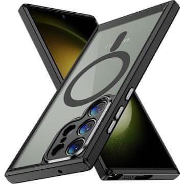 Overboard Ovitek za Samsung Galaxy S23 Ultra, zaščita pred udarci, za MagSafe, črn