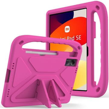 GS Otroški ovitek za Xiaomi Redmi Pad SE 11", otroški z ročajem, roza