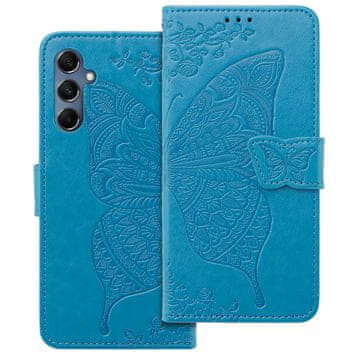 GS Ovitek za Samsung Galaxy M34 5G, metulj, moder