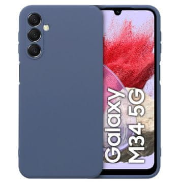 GS Ovitek za Samsung Galaxy M34 5G, Silikonski Lite, moder