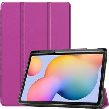 GS Ovitek za Samsung Galaxy Tab S6 Lite 10.4" 2020/2022/2024, z držalom za pisalo, vijoličen