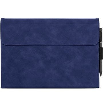 GS Ovitek za Microsoft Surface Pro 9, reža za denarnico in pisalo, temno moder