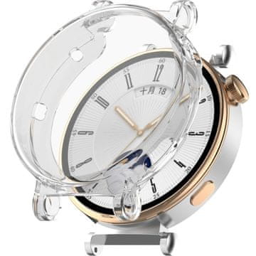 GS Ovitek 2 v 1 z zaščitno folijo za Huawei Watch GT 4 41 mm, prozoren