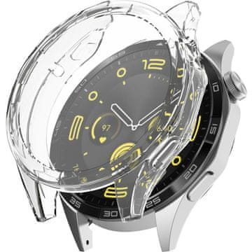 GS Ovitek 2 v 1 z zaščitno folijo za Huawei Watch GT 4 46 mm, prozoren