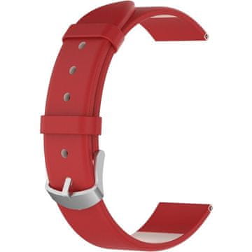 GS Univerzalni usnjen pašček 18 mm, rdeč