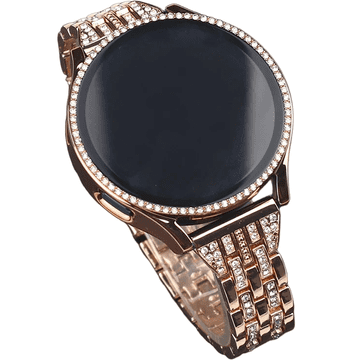 GS Zapestnica + ovitek z vgrajenim steklom za Samsung Galaxy Watch 5 40mm, roza zlata