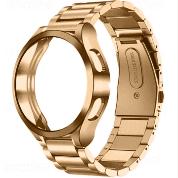 GS Zapestnica + ovitek za Samsung Galaxy Watch 6 44mm, zlata