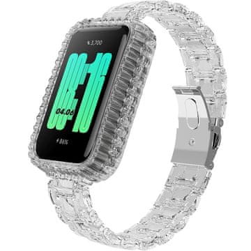 GS Zapestnica za Xiaomi Redmi Smart Band 2 / Xiaomi Smart Mi Band 8 Active, prozorna