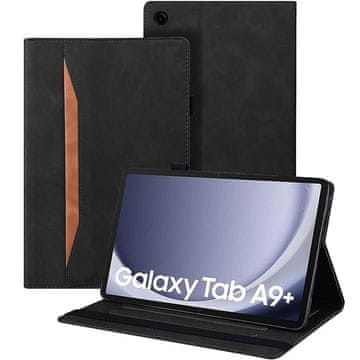 GS Ovitek za Samsung Galaxy Tab A9+, Classic, z držalom za pisalo, črn