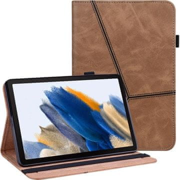 GS Ovitek za Samsung Galaxy Tab A9+ Classic z držalom za pisalo, rjav