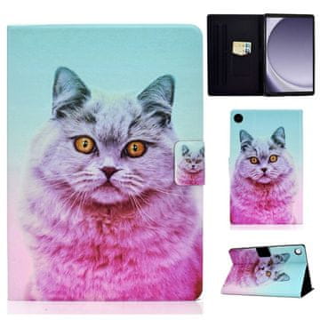GS Ovitek za Samsung Galaxy Tab A9 X110 / X115, roza mačka