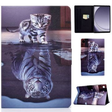 GS Ovitek za Samsung Galaxy Tab A9 X110 / X115, mačka in tiger