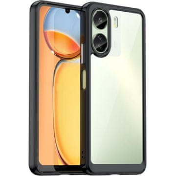 GS Ovitek za Xiaomi Redmi 13C / Poco C65, Fusion Hybrid, prozoren / črn