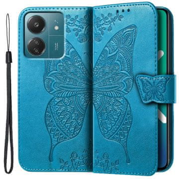 GS Ovitek za Xiaomi Redmi 13C / Poco C65, metuljček, moder