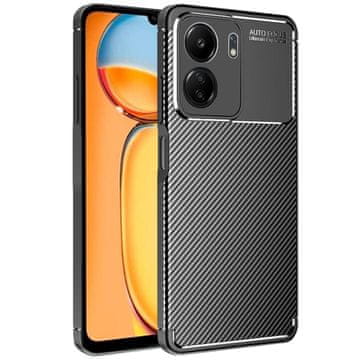 GS Ovitek za Xiaomi Redmi 13C / Poco C65, karbonski gel, črn