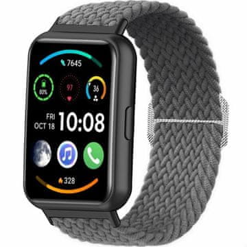 GS Najlonski pašček za Huawei Watch Fit 2, siv