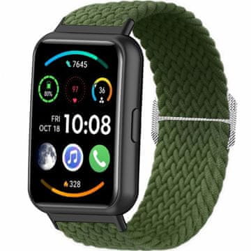 GS Najlonski pašček za Huawei Watch Fit 2, zelen