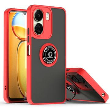 GS Ovitek za Xiaomi Redmi 13C / Poco C65, matiran obroč, rdeč