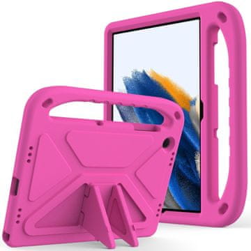 GS Otroški ovitek z ročajem za Samsung Galaxy Tab A11 Plus / A9 Plus, roza