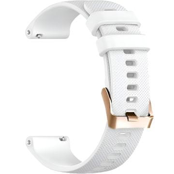 GS Univerzalni silikonski pašček 20 mm, bel