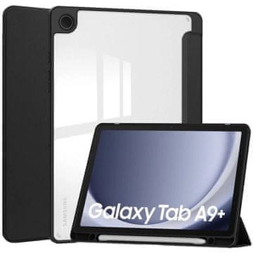 GS Ovitek za Samsung Galaxy Tab A9+, Smartcase Hybrid, z držalom za pisalo, črn