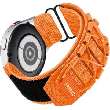 Overboard Najlonski pašček Runner za Samsung Galaxy Watch 4/5/6/7, oranžen
