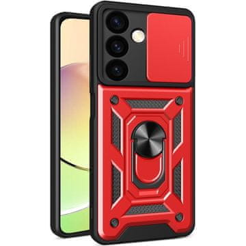 GS Oklepni ovitek za Samsung Galaxy S24+ Plus, CamShield Slide, rdeč