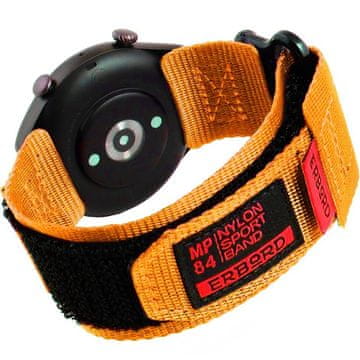Overboard Najlonski pašček MP84 za Samsung Galaxy Watch 4/5/6 40/42/43/44/45/46/47MM, oranžen