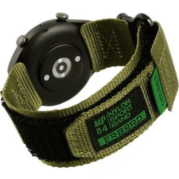 Overboard Najlonski pašček MP84 za Samsung Galaxy Watch 4/5/6 40/42/43/44/45/46/47MM, zelen