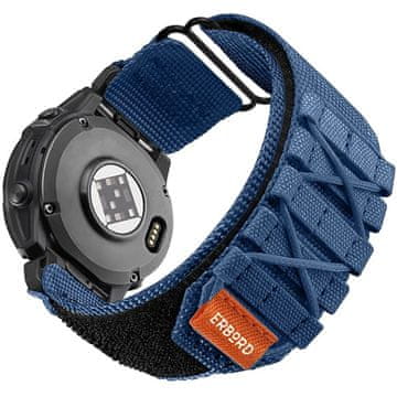 Overboard Najlonski pašček Runner Quickfit za Garmin Fenix 5X/6X/6X PRO/7X, moder