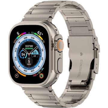 GS Zapestnica za Apple Watch 1/2/3/4/5/6/7/8/9/10/11/SE Ultra 1/2/3 42/44/45/46/49 mm, titanova