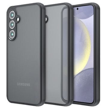 GS Ovitek za Samsung Galaxy S24 Fusion Hybrid z zaščito kamere, prozoren/črn