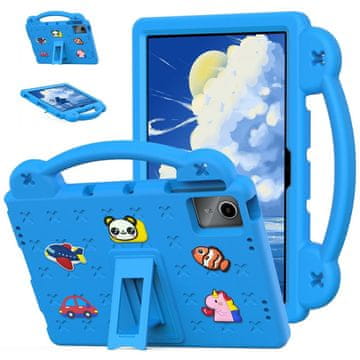 GS Ovitek za Lenovo Tab M11 / Huawei MatePad SE 11", z ljubkimi vzorci, s stojalom, moder