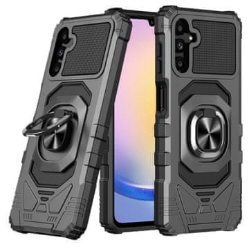 GS Ovitek za Samsung Galaxy A25 5G, TechDefender, črn + 9H steklo