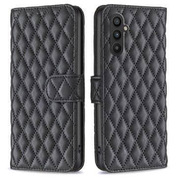 Ovitek za Samsung Galaxy A25 5G, denarnica BINFEN, črn + 9H steklo
