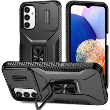 GS Ovitek za Samsung Galaxy A05s, drsni pokrovček objektiva, črn