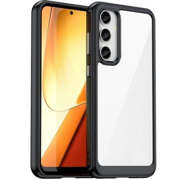 GS Ovitek za Samsung Galaxy S23 FE Fusion Hybrid, prozoren/črn