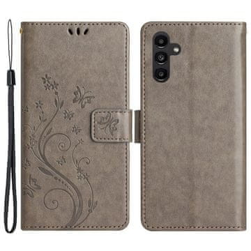 GS Ovitek za Samsung Galaxy A55 5G, metuljček, siv
