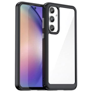 GS Ovitek za Samsung Galaxy A55 5G Fusion Hybrid, prozoren / črn