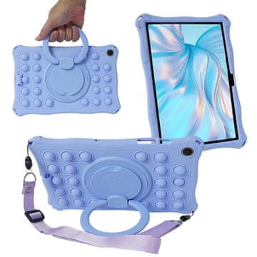 GS Otroški ovitek za Samsung Galaxy Tab A9+, mehurčast, vijoličen