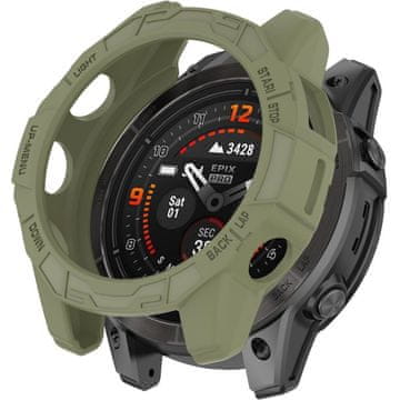 GS Ovitek za Garmin Fenix 7X/7X Pro/Epix Pro Gen 2 51 mm, zelen
