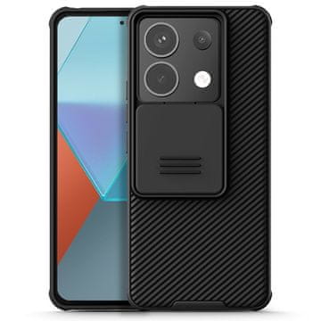 Nillkin Ovitek za Xiaomi Redmi Note 13 Pro 5G / Poco X6 5G, oklepni , CamShield Pro, črn + 2x kaljeno steklo