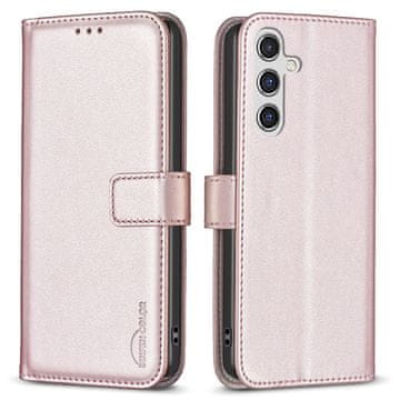 GS Ovitek za Samsung Galaxy A55 5G, denarnica BINFEN, roza