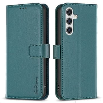 GS Ovitek za Samsung Galaxy A55 5G, denarnica BINFEN, zelen