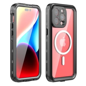 Box Vodoodporni ovitek IP68 za iPhone 15 Pro Max, MagSafe, črn