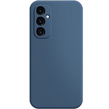 GS Ovitek za Samsung Galaxy A15, Silikonski Lite, temno moder + 9H steklo