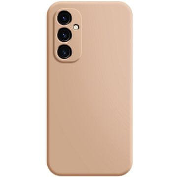 GS Ovitek za Samsung Galaxy A15, Silikonski Lite, roza + 9H steklo