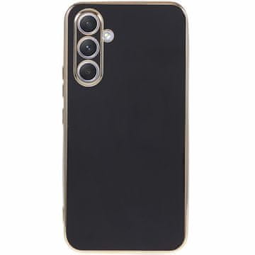 GS Ovitek za Samsung Galaxy A15, Glamour CamShield, črn + 9H steklo