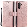 Ovitek za Samsung Galaxy A55 5G, Mandala, roza zlat