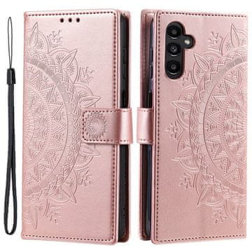GS Ovitek za Samsung Galaxy A55 5G, Mandala, roza zlat